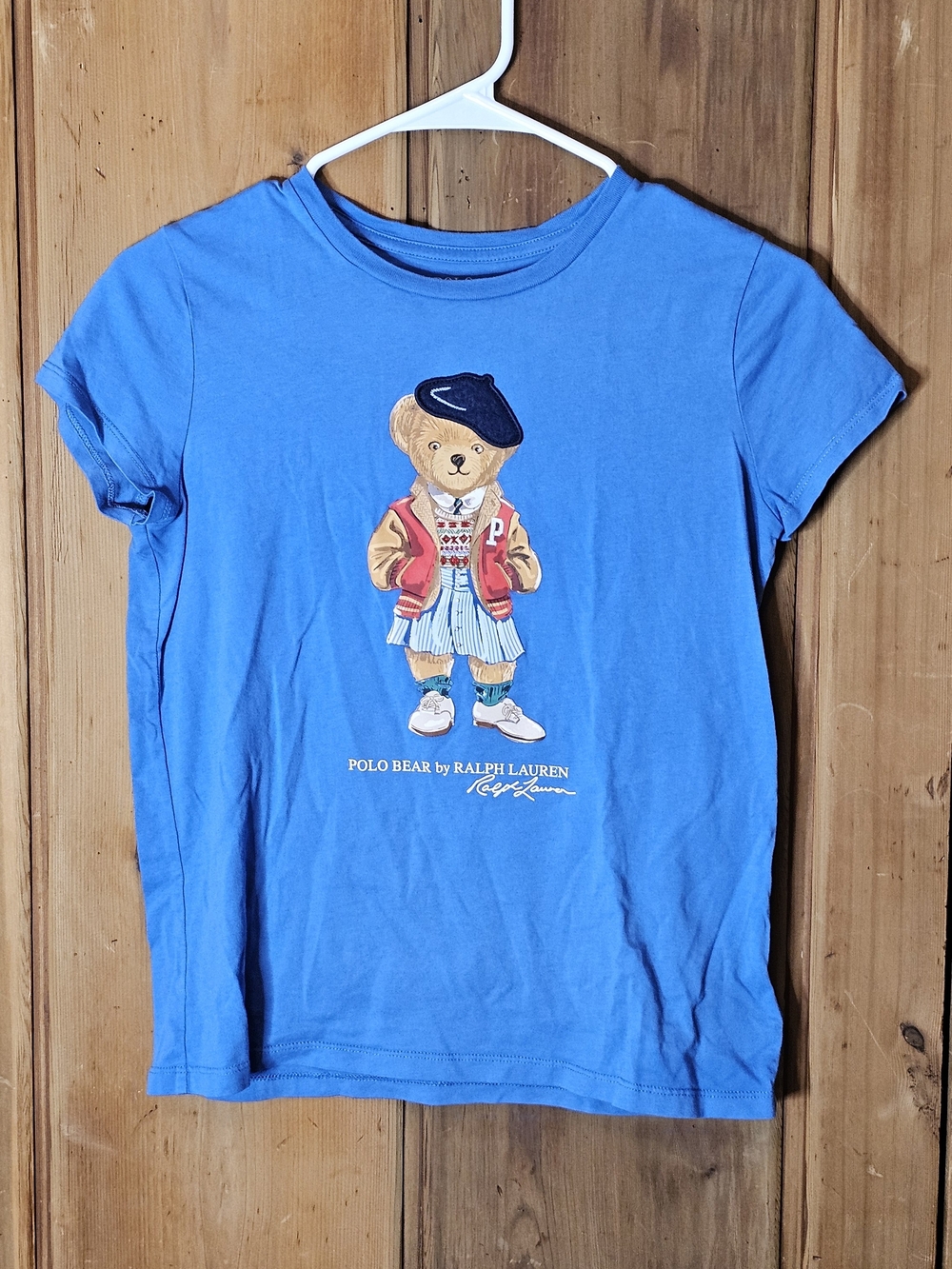 Polo by Ralph Lauren Kids Blue Polo Bear Tee - Size 12-14